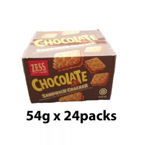 Zess Sandwich Cracker 54g x 24's - Chocolate