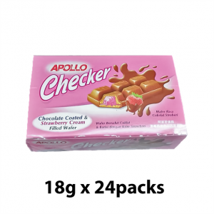 Apollo Checker Wafer Chocolate & Strawberry 32g x 24's