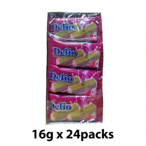 Delio Wafer Biscuit - Strawberry 16g x 24's